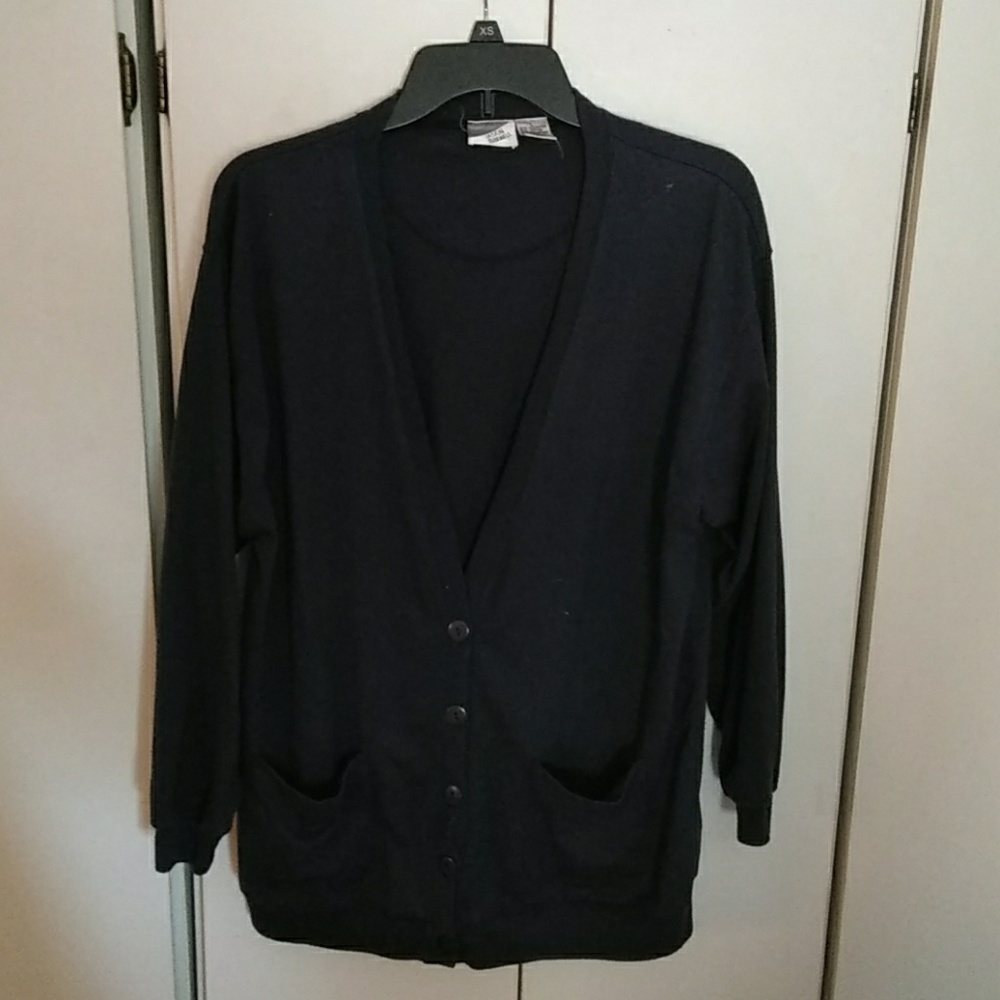 Button Sweatshirt Coverup